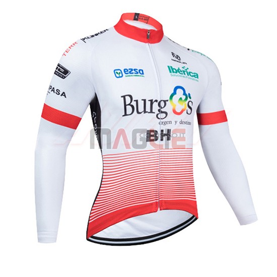 Maglia Burgos BH Manica Lunga 2020 Bianco Rosso